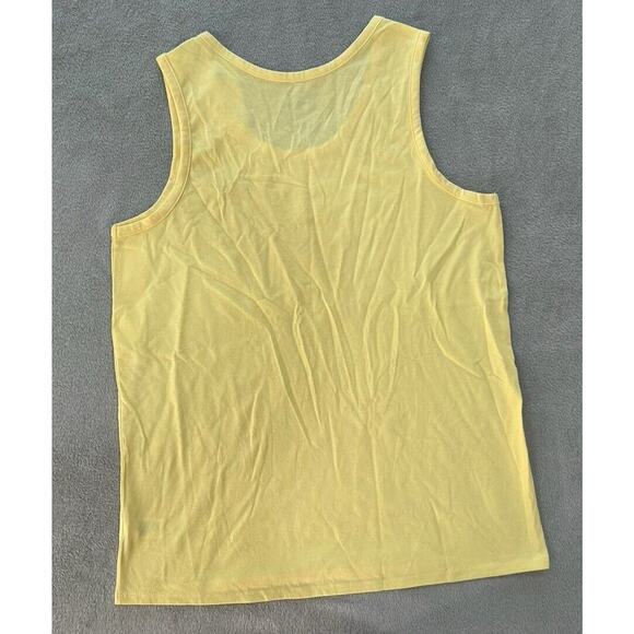 Goodfellow & Co Men's Yellow Solid Tank Size M - Picture 9 of 9